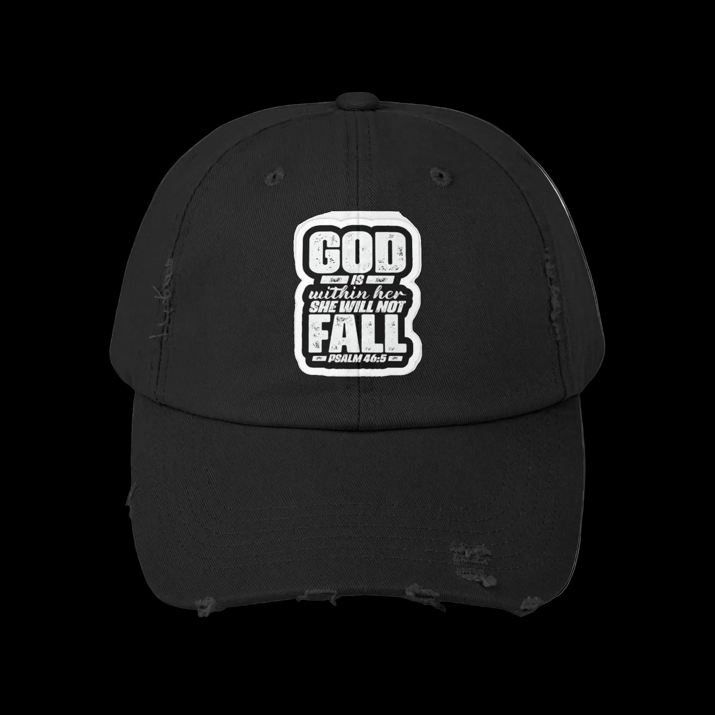 GOD WONT LET HER FALL - Distressed Hat