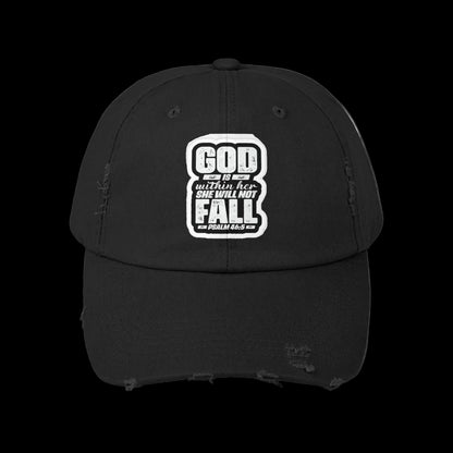 GOD WONT LET HER FALL - Distressed Hat
