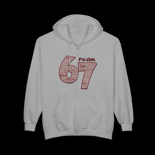 "PSALM 67" Split - Zip Hoodie