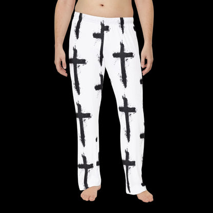 WHITE ON BLACK CROSS - (AOP) Pajamas