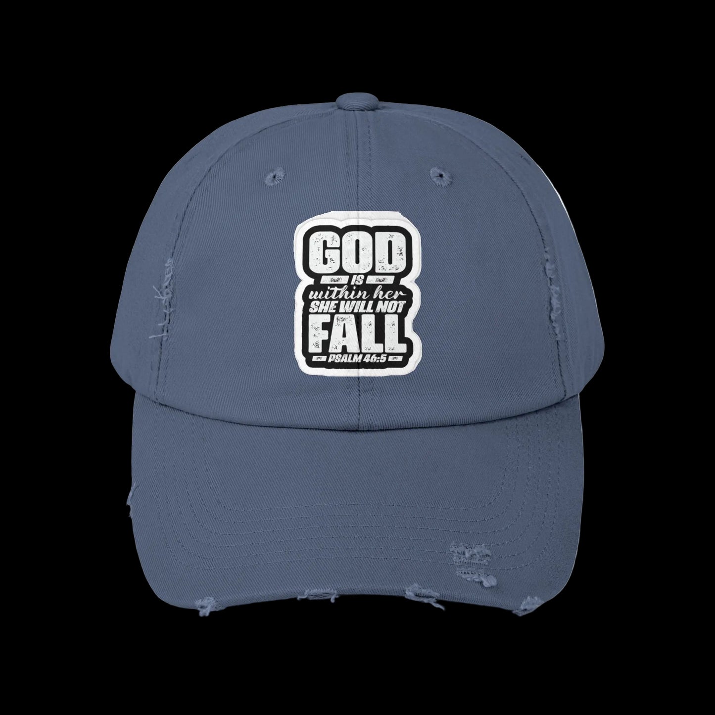 GOD WONT LET HER FALL - Distressed Hat