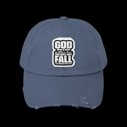 GOD WONT LET HER FALL - Distressed Hat