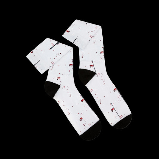 Nail Cross Socks - (AOP)