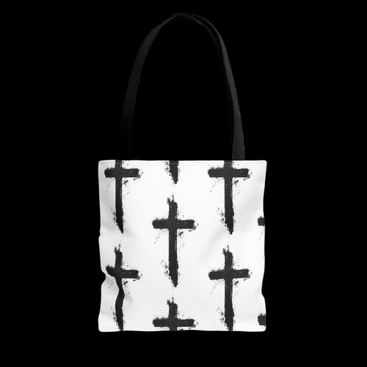 All Over Cross Print - Tote Bag