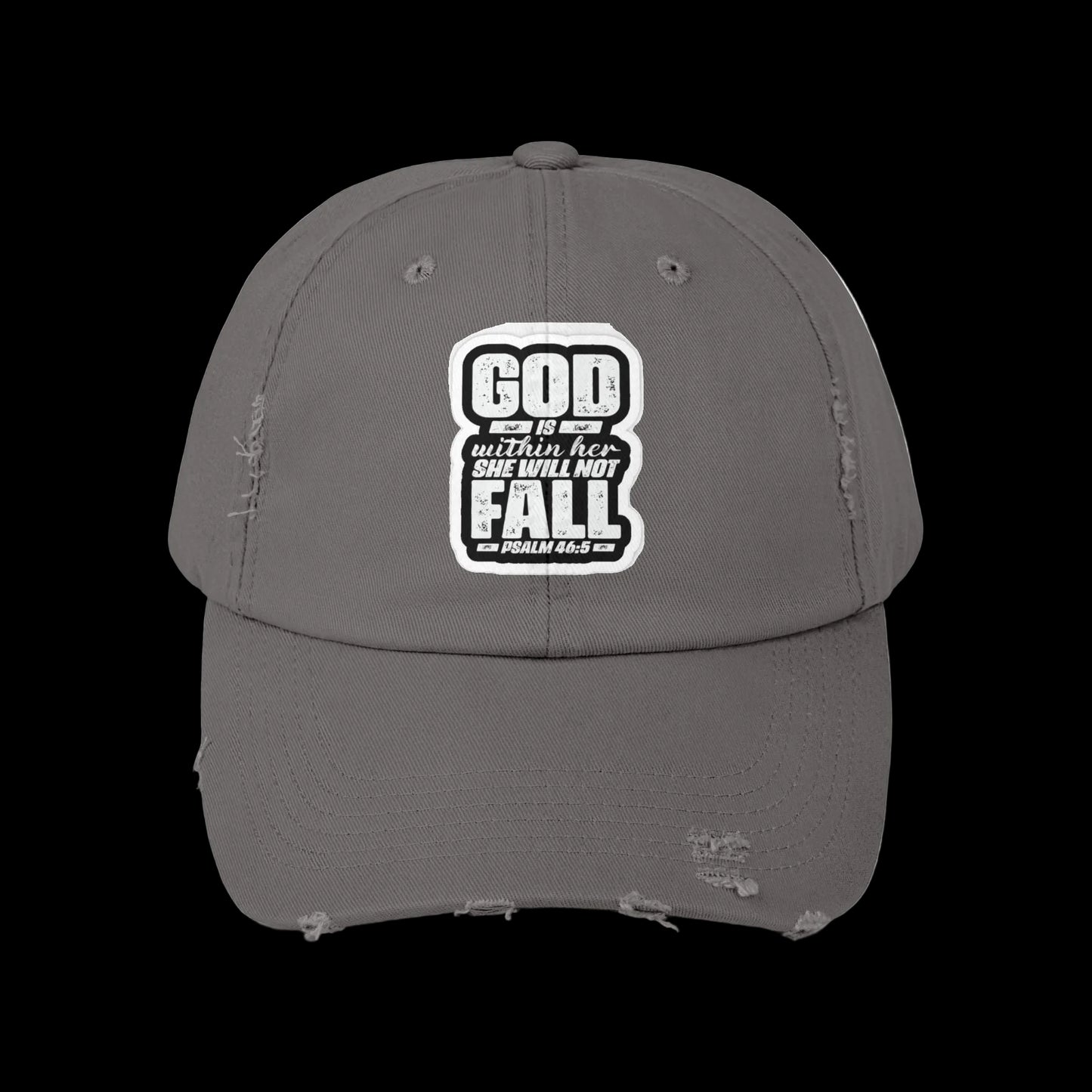 GOD WONT LET HER FALL - Distressed Hat