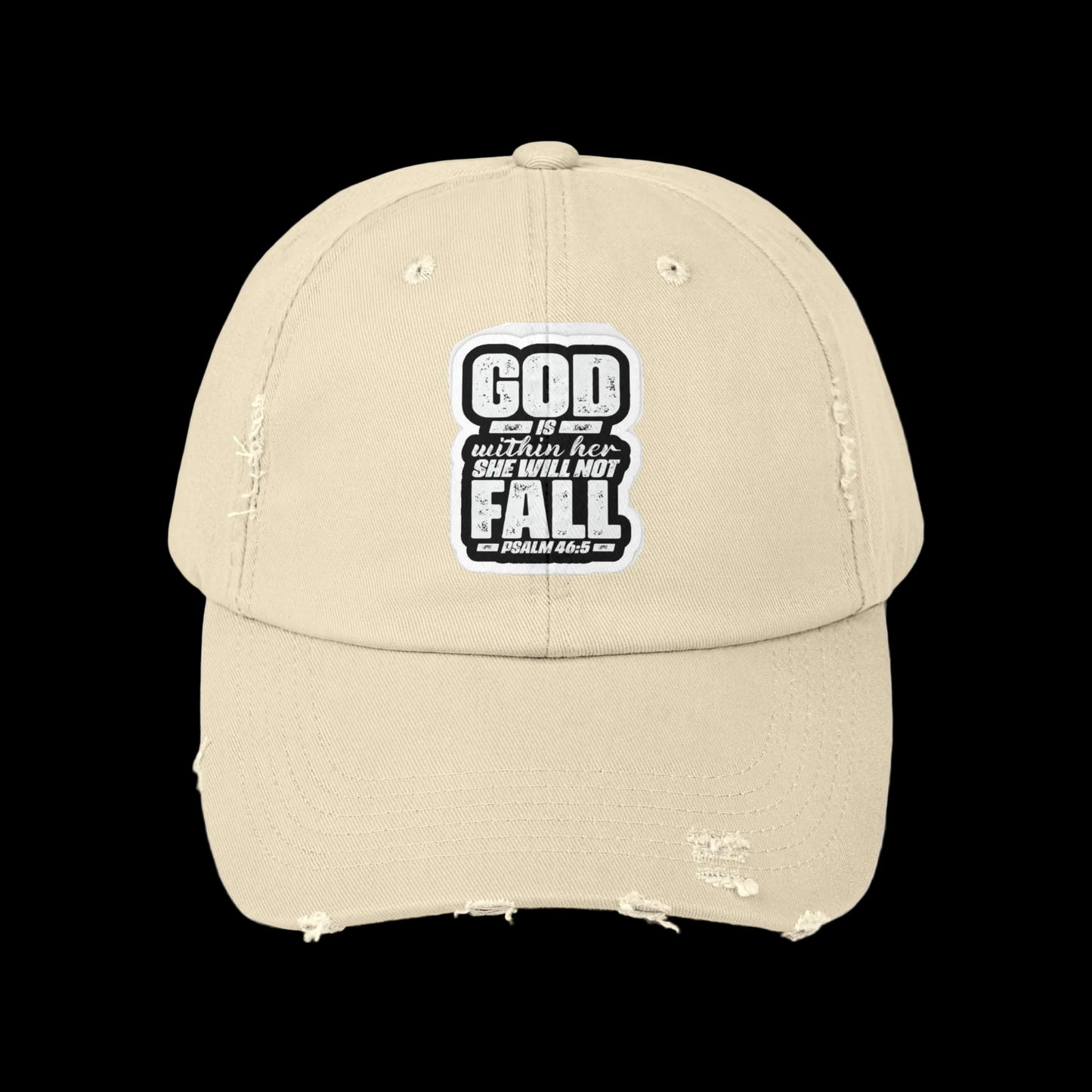 GOD WONT LET HER FALL - Distressed Hat