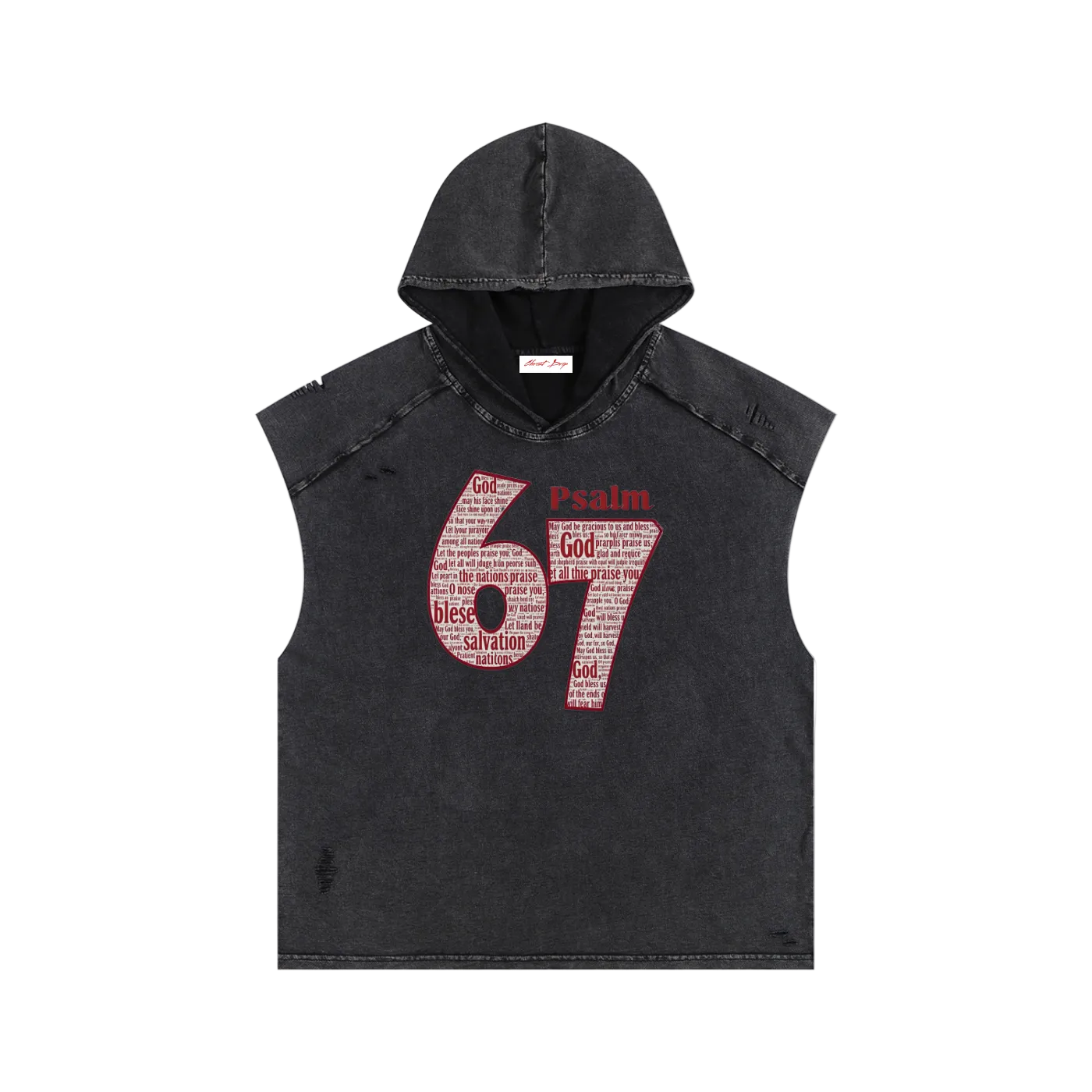 Psalm 67 - Oversized Snow wash -TANK