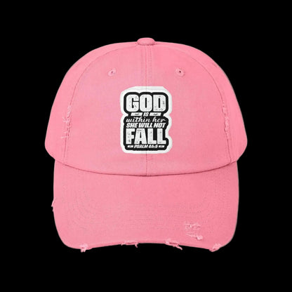 GOD WONT LET HER FALL - Distressed Hat