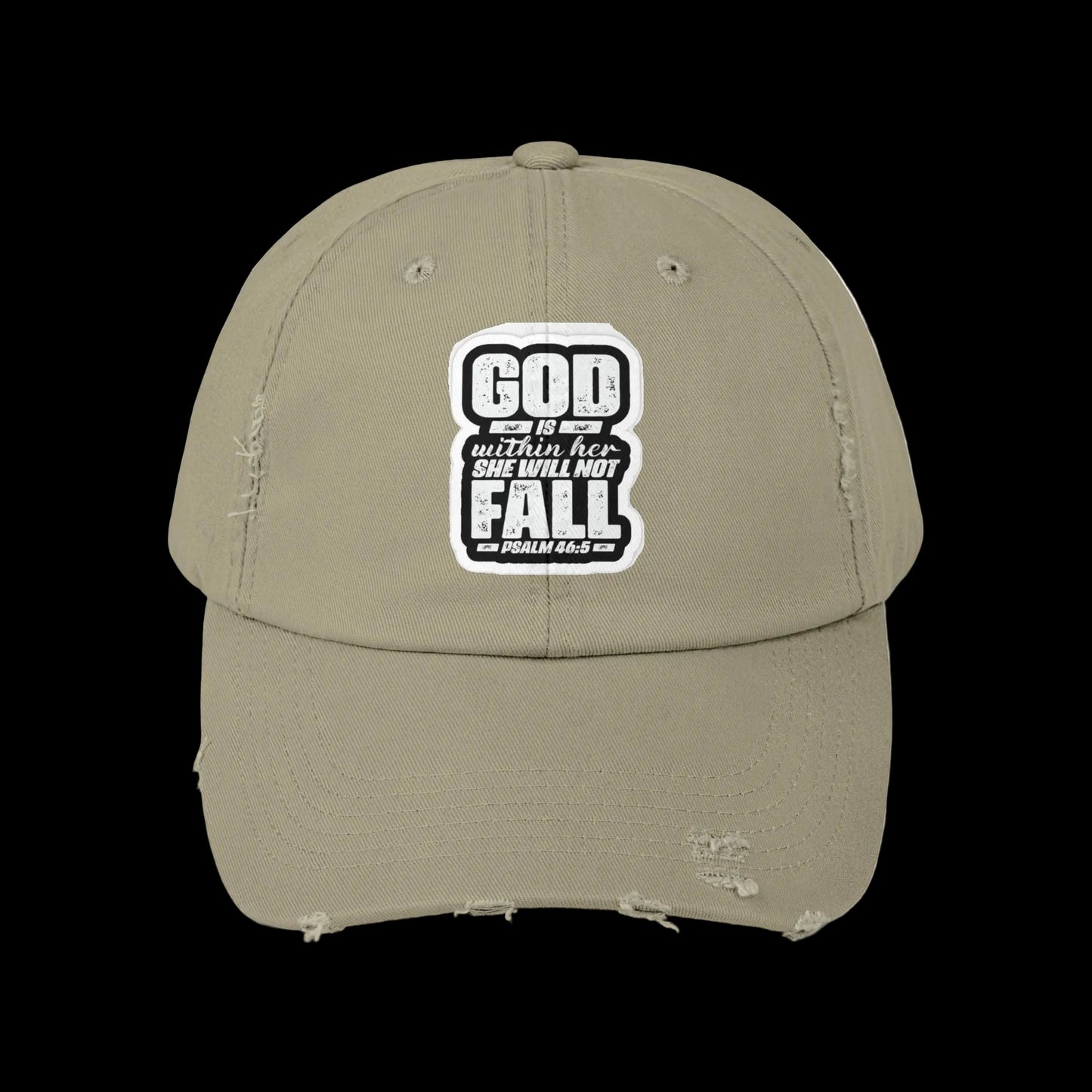 GOD WONT LET HER FALL - Distressed Hat