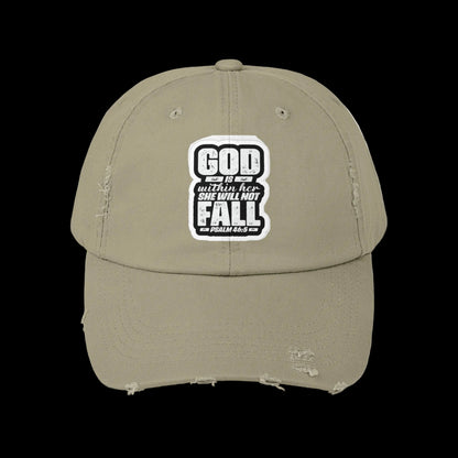 GOD WONT LET HER FALL - Distressed Hat
