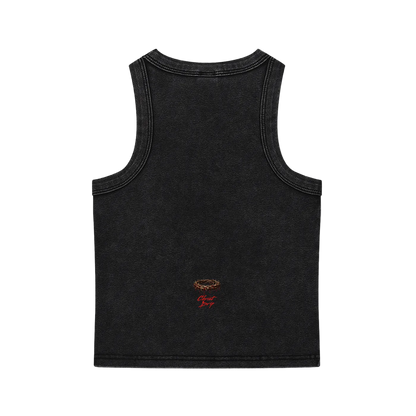 Black Snow wash Cross - Tank